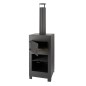 Esschert Design Estufa de terraza con horno de pizza negro Esschert Design Estufa de terraza con horno de pizza negro