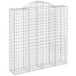 vidaXL Cestas de gaviones 8 uds forma de arco hierro 200x50x200/220 cm vidaXL Cestas de gaviones 8 uds forma de arco hierro 200x50x200/220 cm