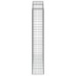 vidaXL Cestas de gaviones 2 uds forma de arco hierro 200x50x220/240 cm