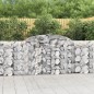 vidaXL Cestas de gaviones 3 uds forma de arco hierro 300x30x100/120 cm vidaXL Cestas de gaviones 3 uds forma de arco hierro 300x30x100/120 cm