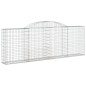 vidaXL Cestas de gaviones 3 uds forma de arco hierro 300x30x100/120 cm vidaXL Cestas de gaviones 3 uds forma de arco hierro 300x30x100/120 cm