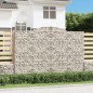 vidaXL Cestas de gaviones 2 uds forma de arco hierro 300x30x200/220 cm vidaXL Cestas de gaviones 2 uds forma de arco hierro 300x30x200/220 cm