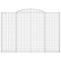 vidaXL Cestas de gaviones 2 uds forma de arco hierro 300x30x200/220 cm vidaXL Cestas de gaviones 2 uds forma de arco hierro 300x30x200/220 cm