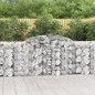 vidaXL Cestas de gaviones 25 uds forma arco hierro 300x30x100/120 cm vidaXL Cestas de gaviones 25 uds forma arco hierro 300x30x100/120 cm