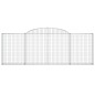 vidaXL Cestas de gaviones 25 uds forma arco hierro 300x30x100/120 cm vidaXL Cestas de gaviones 25 uds forma arco hierro 300x30x100/120 cm