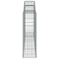 vidaXL Cestas de gaviones 25 uds forma arco hierro 300x30x100/120 cm vidaXL Cestas de gaviones 25 uds forma arco hierro 300x30x100/120 cm