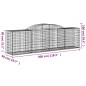 vidaXL Cestas de gaviones 6 uds forma de arco hierro 300x50x80/100 cm vidaXL Cestas de gaviones 6 uds forma de arco hierro 300x50x80/100 cm