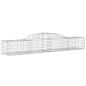 vidaXL Cestas de gaviones 13 uds forma de arco hierro 300x50x40/60 cm vidaXL Cestas de gaviones 13 uds forma de arco hierro 300x50x40/60 cm