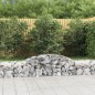 vidaXL Cestas de gaviones 8 uds forma de arco hierro 300x50x40/60 cm vidaXL Cestas de gaviones 8 uds forma de arco hierro 300x50x40/60 cm