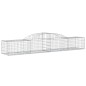 vidaXL Cestas de gaviones 8 uds forma de arco hierro 300x50x40/60 cm vidaXL Cestas de gaviones 8 uds forma de arco hierro 300x50x40/60 cm