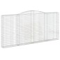 vidaXL Cestas de gaviones 4 uds forma de arco hierro 400x30x180/200 cm vidaXL Cestas de gaviones 4 uds forma de arco hierro 400x30x180/200 cm