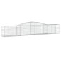 vidaXL Cestas de gaviones 8 uds forma de arco hierro 400x50x60/80 cm vidaXL Cestas de gaviones 8 uds forma de arco hierro 400x50x60/80 cm