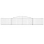 vidaXL Cestas de gaviones 8 uds forma de arco hierro 400x50x60/80 cm vidaXL Cestas de gaviones 8 uds forma de arco hierro 400x50x60/80 cm