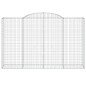 vidaXL Cestas de gaviones 4 uds forma de arco hierro 300x50x180/200 cm vidaXL Cestas de gaviones 4 uds forma de arco hierro 300x50x180/200 cm