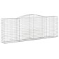 vidaXL Cestas de gaviones 3 uds forma de arco hierro 400x50x140/160 cm vidaXL Cestas de gaviones 3 uds forma de arco hierro 400x50x140/160 cm