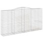vidaXL Cestas de gaviones 4 uds forma de arco hierro 400x50x200/220 cm vidaXL Cestas de gaviones 4 uds forma de arco hierro 400x50x200/220 cm