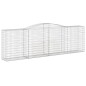 vidaXL Cestas de gaviones 7 uds forma de arco hierro 400x50x120/140 cm vidaXL Cestas de gaviones 7 uds forma de arco hierro 400x50x120/140 cm