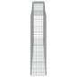 vidaXL Cestas de gaviones 3 uds forma de arco hierro 400x50x180/200 cm vidaXL Cestas de gaviones 3 uds forma de arco hierro 400x50x180/200 cm