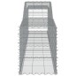 vidaXL Cestas de gaviones 6 uds forma de arco hierro 400x50x60/80 cm