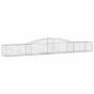 vidaXL Cestas de gaviones 5 uds forma de arco hierro 400x50x40/60 cm vidaXL Cestas de gaviones 5 uds forma de arco hierro 400x50x40/60 cm