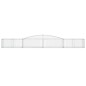 vidaXL Cestas de gaviones 5 uds forma de arco hierro 400x50x40/60 cm vidaXL Cestas de gaviones 5 uds forma de arco hierro 400x50x40/60 cm