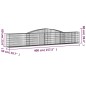 vidaXL Cestas de gaviones 25 uds forma de arco hierro 400x50x60/80 cm vidaXL Cestas de gaviones 25 uds forma de arco hierro 400x50x60/80 cm