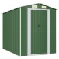 vidaXL Cobertizo de jardín acero galvanizado verde 192x274x223 cm vidaXL Cobertizo de jardín acero galvanizado verde 192x274x223 cm