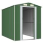 vidaXL Cobertizo de jardín acero galvanizado verde 192x274x223 cm vidaXL Cobertizo de jardín acero galvanizado verde 192x274x223 cm