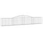 vidaXL Cestas de gaviones 6 uds forma de arco hierro 400x30x60/80 cm vidaXL Cestas de gaviones 6 uds forma de arco hierro 400x30x60/80 cm