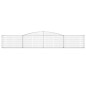 vidaXL Cestas de gaviones 6 uds forma de arco hierro 400x30x60/80 cm vidaXL Cestas de gaviones 6 uds forma de arco hierro 400x30x60/80 cm
