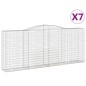 vidaXL Cestas de gaviones 7 uds forma de arco hierro 400x50x160/180 cm vidaXL Cestas de gaviones 7 uds forma de arco hierro 400x50x160/180 cm