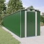 vidaXL Cobertizo de jardín acero galvanizado verde 192x1021x223 cm