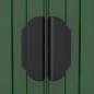 vidaXL Cobertizo de jardín acero galvanizado verde 192x1021x223 cm