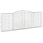vidaXL Cestas de gaviones 2 uds forma de arco hierro 400x30x140/160 cm vidaXL Cestas de gaviones 2 uds forma de arco hierro 400x30x140/160 cm