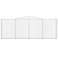 vidaXL Cestas de gaviones 2 uds forma de arco hierro 400x30x140/160 cm vidaXL Cestas de gaviones 2 uds forma de arco hierro 400x30x140/160 cm