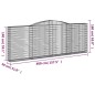 vidaXL Cestas de gaviones 2 uds forma de arco hierro 400x30x140/160 cm vidaXL Cestas de gaviones 2 uds forma de arco hierro 400x30x140/160 cm