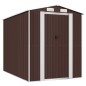 vidaXL Cobertizo jardín acero galvanizado marrón oscuro 192x274x223 cm vidaXL Cobertizo jardín acero galvanizado marrón oscuro 192x274x223 cm