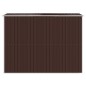 vidaXL Cobertizo jardín acero galvanizado marrón oscuro 192x274x223 cm vidaXL Cobertizo jardín acero galvanizado marrón oscuro 192x274x223 cm