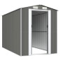 vidaXL Cobertizo de jardín acero galvanizado gris claro 192x357x223 cm vidaXL Cobertizo de jardín acero galvanizado gris claro 192x357x223 cm