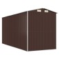 vidaXL Cobertizo jardín acero galvanizado marrón oscuro 192x440x223 cm vidaXL Cobertizo jardín acero galvanizado marrón oscuro 192x440x223 cm