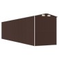 vidaXL Cobertizo jardín acero galvanizado marrón oscuro 192x855x223 cm vidaXL Cobertizo jardín acero galvanizado marrón oscuro 192x855x223 cm
