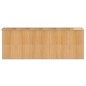 vidaXL Cobertizo jardín acero galvanizado marrón claro 192x523x223 cm