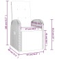 vidaXL Sillones de jardín reclinables con cojines 2 uds ratán PE gris vidaXL Sillones de jardín reclinables con cojines 2 uds ratán PE gris