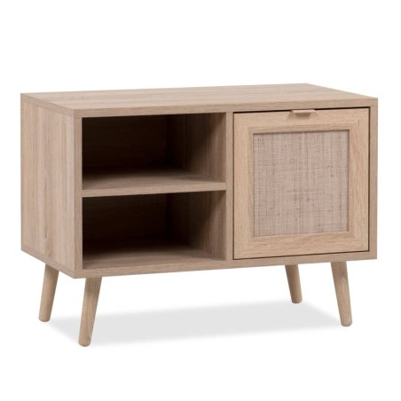 Finori Mueble zapatero Bali 73A roble Sonoma y patrón de caña natural