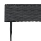 vidaXL Sillas cafetería plegables 4 uds acero y ratán sintético negro vidaXL Sillas cafetería plegables 4 uds acero y ratán sintético negro