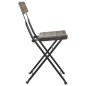 vidaXL Sillas cafetería plegables 6 uds acero y ratán sintético gris vidaXL Sillas cafetería plegables 6 uds acero y ratán sintético gris