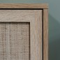 Finori Mueble zapatero Bali 73A roble Sonoma y patrón de caña natural Finori Mueble zapatero Bali 73A roble Sonoma y patrón de caña natural