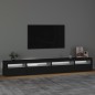 vidaXL Mueble de TV con luces LED Negro 270x35x40 cm vidaXL Mueble de TV con luces LED Negro 270x35x40 cm
