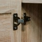 Finori Mueble zapatero Bali 73A roble Sonoma y patrón de caña natural Finori Mueble zapatero Bali 73A roble Sonoma y patrón de caña natural
