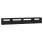 vidaXL Mueble de TV con luces LED Negro 270x35x40 cm vidaXL Mueble de TV con luces LED Negro 270x35x40 cm